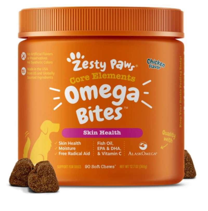 Jual Zesty Paws Omega Dog Bites Skin Health Supplement Vitamin di