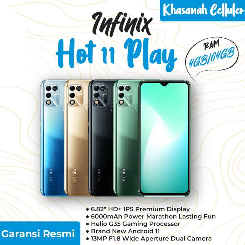 Jual Infinix Hot 11 Play 4/64GB di Seller Khasanah Celluler 2 ...