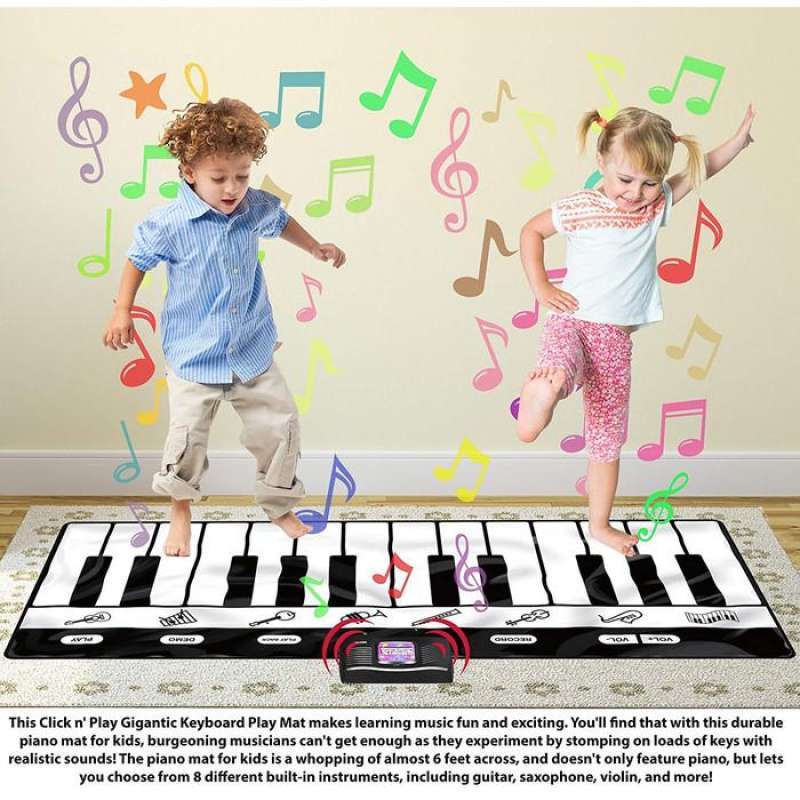 Jual Piano Gigantic Keyboard PlayMat Zippy Mat Classic Jumbo Size di