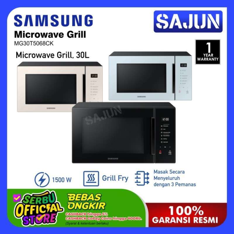 Promo Samsung MG30T5068CK/SE Microwave Grill dengan Crusty Plate 30