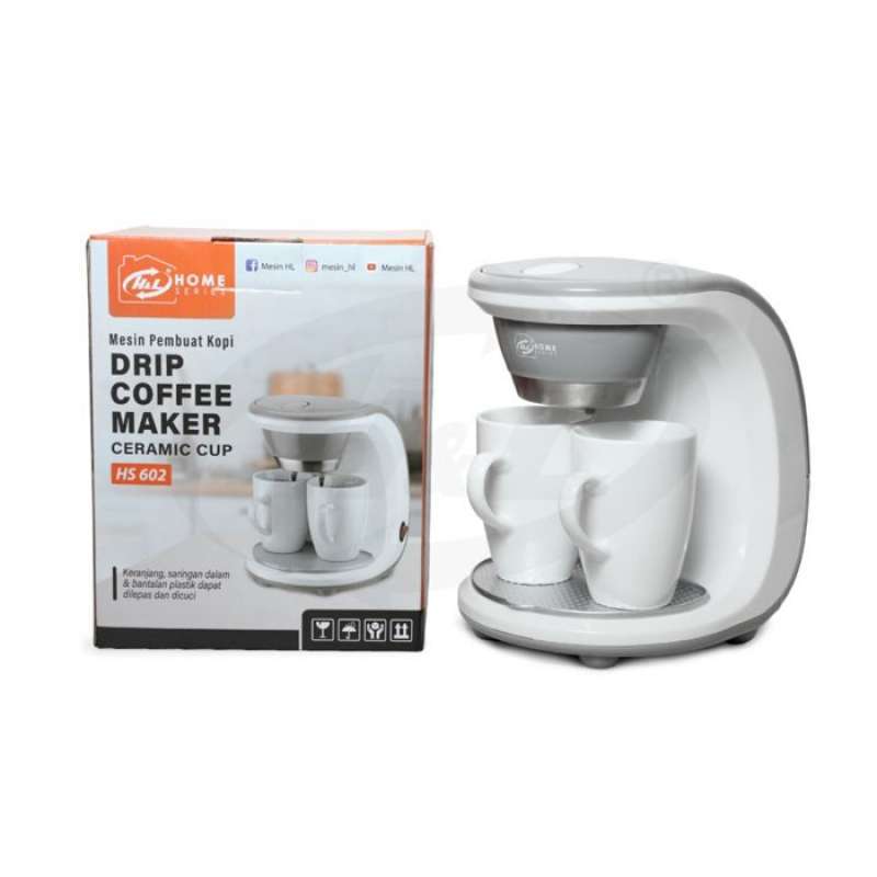 Promo HL HS 602 Drip Coffee Maker Ceramic Cup Mesin Pembuat Kopi Drip