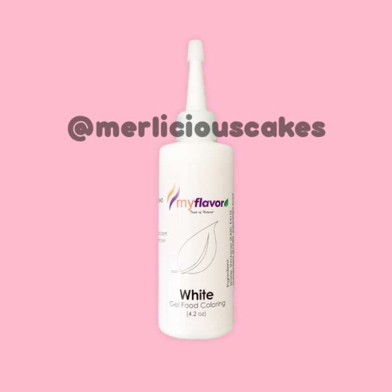 Jual 120 Gram White Gel My Flavor Food Color Food Colour Pewarna