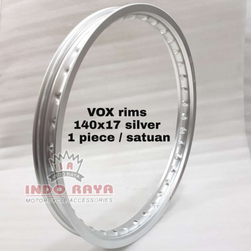 Promo velg pelek vox japan 140x17 silver harga satuan per piece Diskon