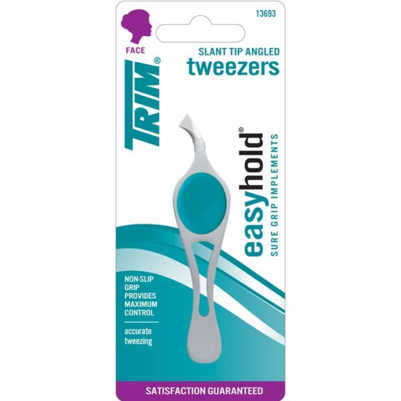 Jual TRIM USA Easy Hold Wide Grip Slant Angled Tip Tweezer 778B di