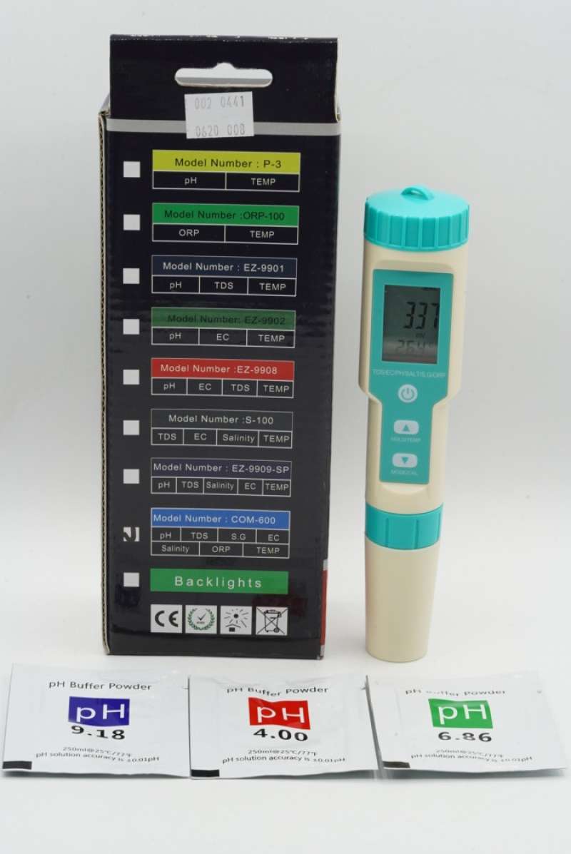 Jual C-600 7 In 1 Ph/tds/ec/orp/salinity /s. G/temperature Meter Tester ...