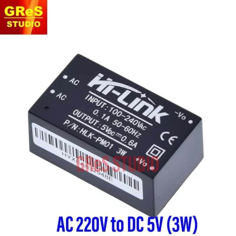 Produktbild von 2x JZK HLK-PM01 Netzteilmodul – AC 90-264V Auf 5V DC, 3W, Isoliert – Für Smart Home & Steuerungen