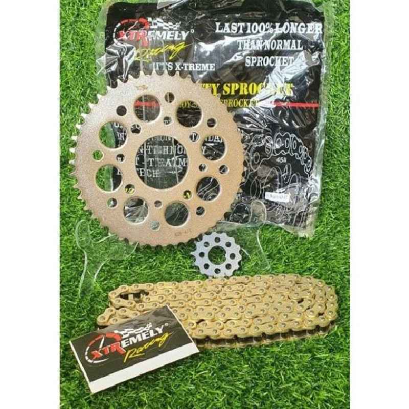 Jual GEAR SET MEGAPRO/CB150R/VERZA 428 4045T XTREME NOT SSS TK di