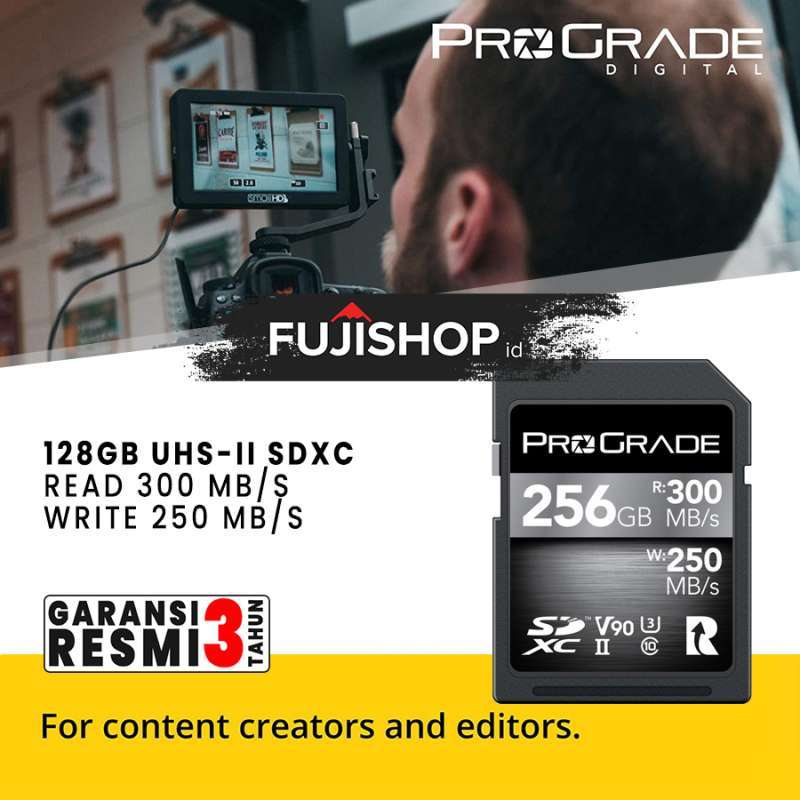 Promo ProGrade Digital SDXC UHSII 64GB 128GB 256GB R 300 MBps Pro