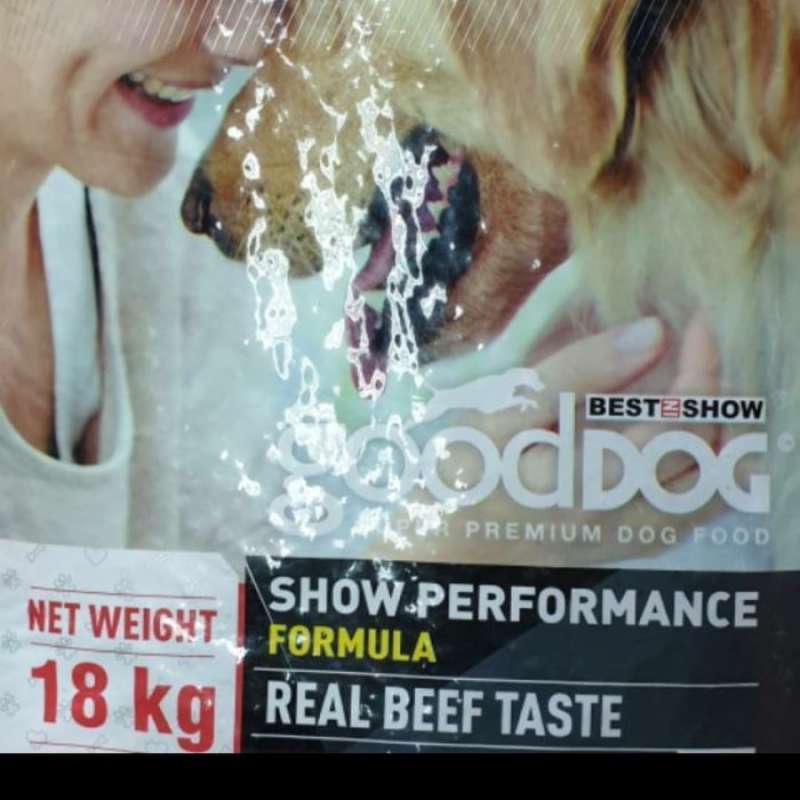 Jual Good dog food best in show real beef 18kg di Seller Kamupet Duri