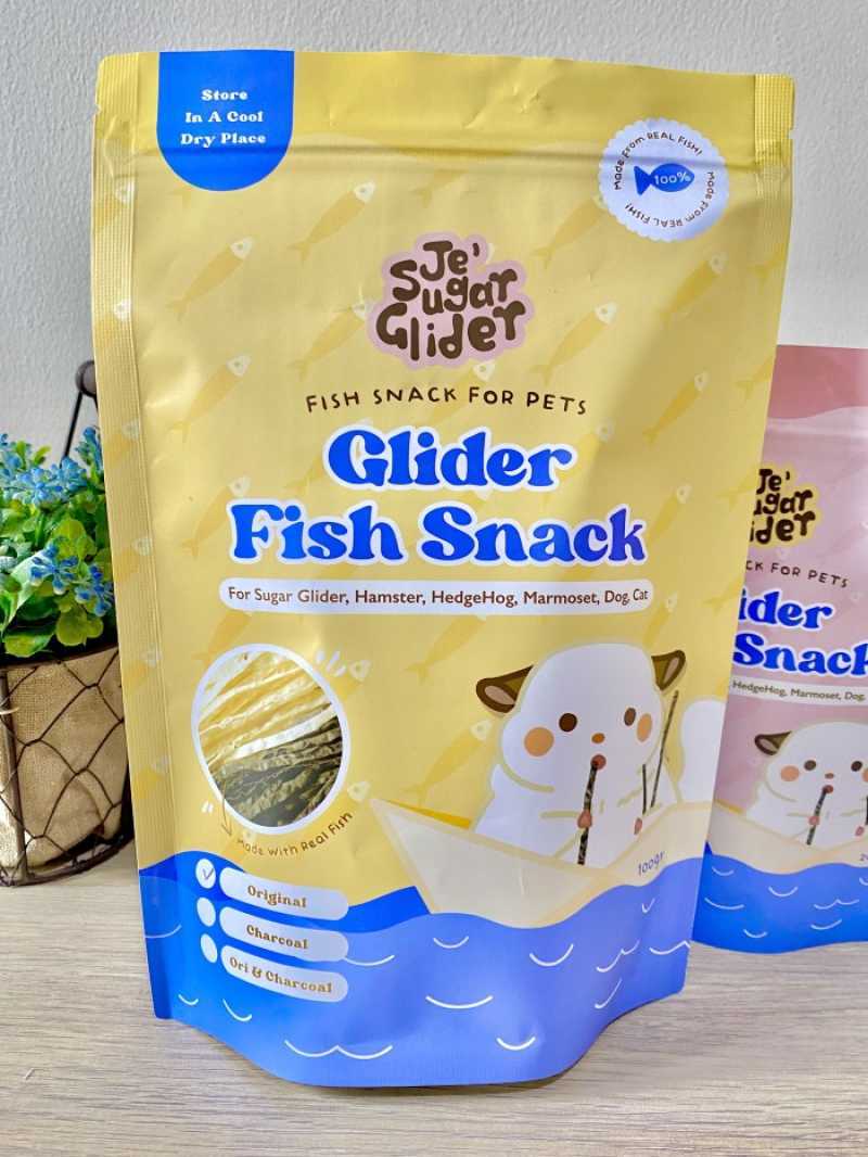 Jual Sugar Glider Fish Snack, Rasa Charchoal, 100gr Di Seller Enigma