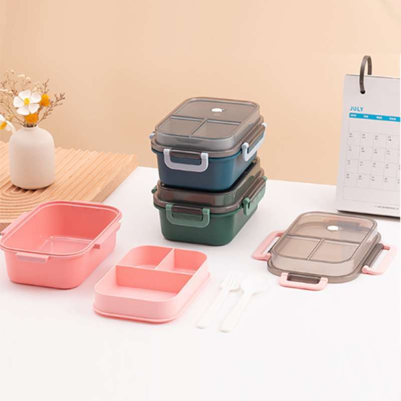 Jual OEM RBC697 Tempat Makan Set 2 Tingkat 3 Sekat Anti Tumpah / Lunch