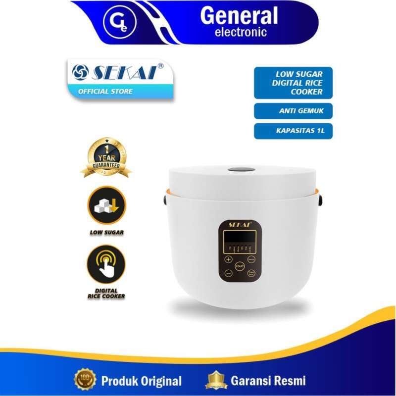 Jual Rice Cooker Digital Low Sugar Low Carbo SEKAI PUTIH Magic Com Anti Gemuk 1.2 L / CMW 720 LS