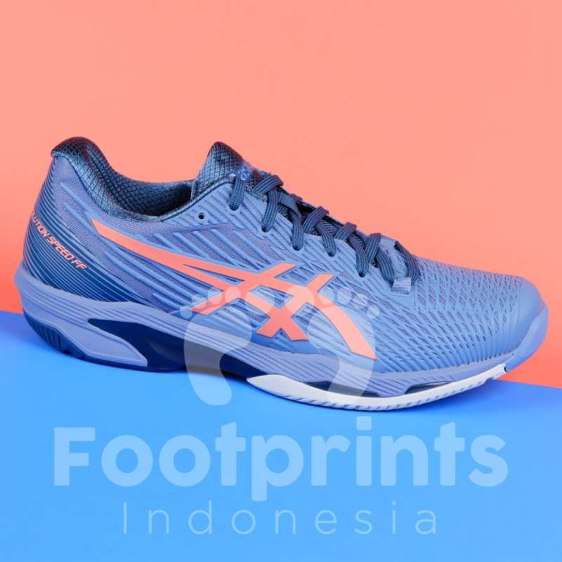 Jual Footprints Indonesia Sepatu Tenis Asics Solution Speed FF 2 Blue Harmony Guava Tennis Shoes