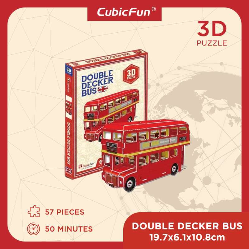 Jual Cubicfun Double Decker Bus Mini S3018h 3D Puzzle di Seller