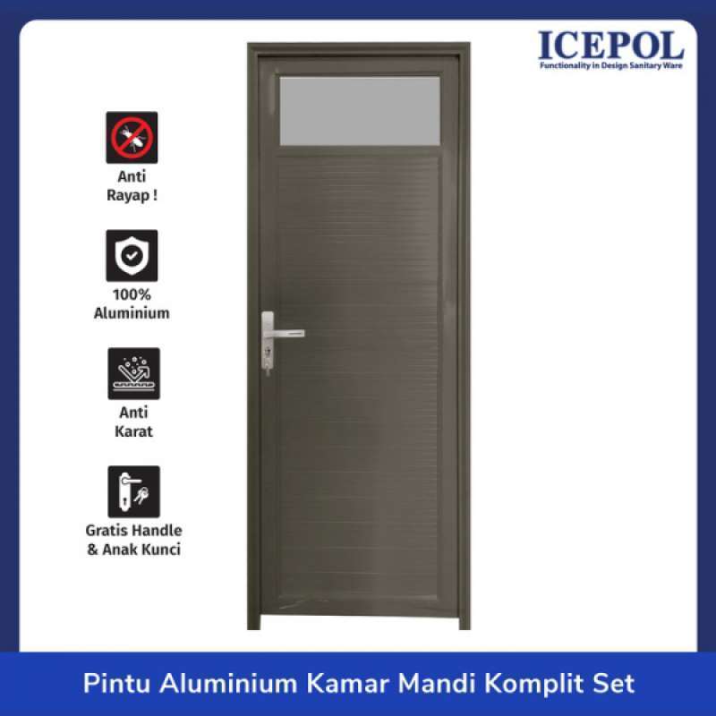 Jual Pintu Kamar Mandi Kusen Aluminium Original Murah - Harga Diskon