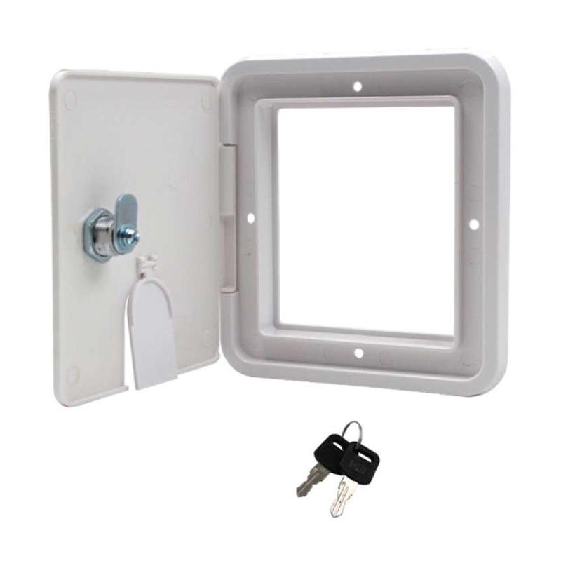 Jual OEM White Square Electric Cable Hatch with Back & Keys di Seller