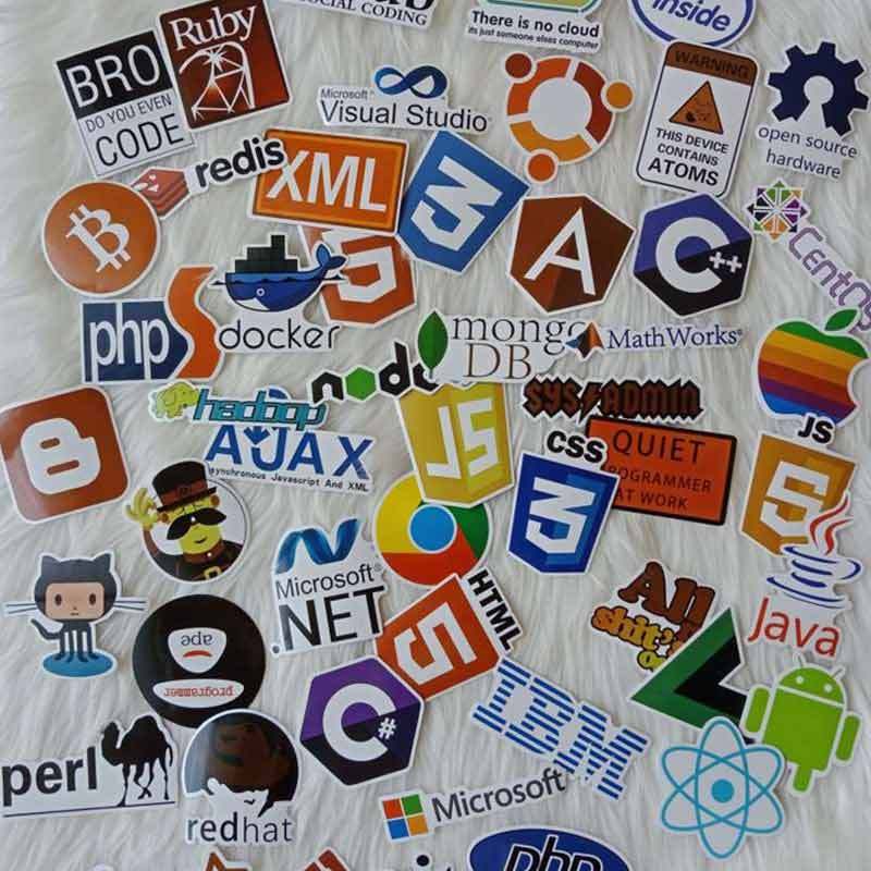 Jual BOOK MANIA Bergambar Programming Internet Sticker [50 Pcs] di ...
