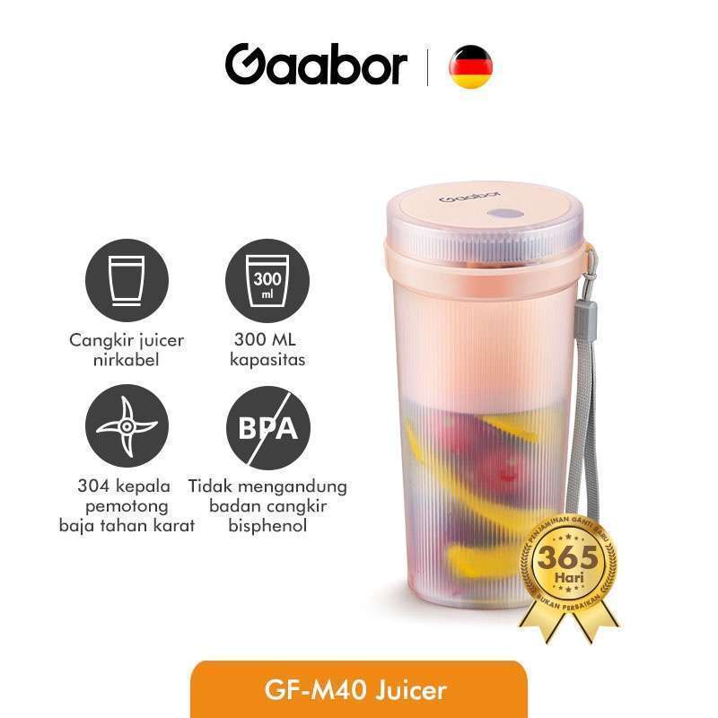Jual BOPIS WSK Gaabor GFM40 Rechargeable Mini Portable Juicer 300ML