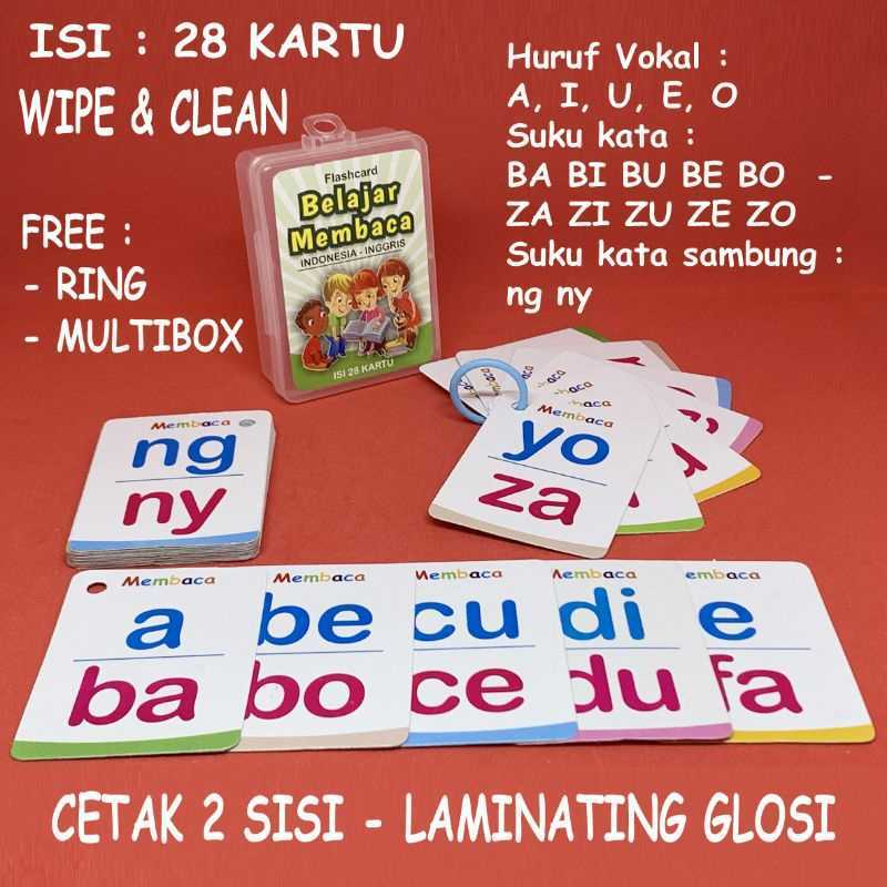 Jual Kaylandut Mainan Edukasi FLASH CARDS / kartu pintar/kartu belajar ...