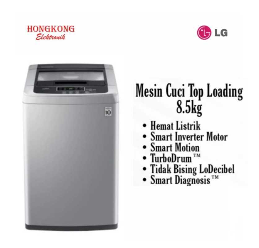 Jual LG T2185VSPCK Mesin Cuci Top Loading Smart Inverter Turbo Drum 8.5