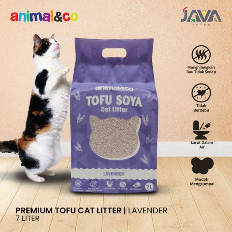 Jual Animalnco Tofu Cat Litter 7L (Lavender) Pasir Wangi Kucing