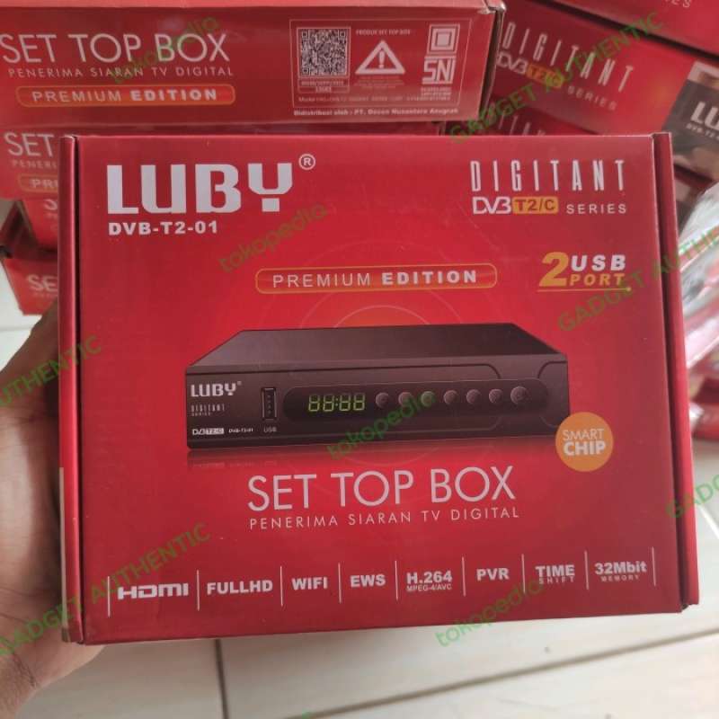 Jual SET TOP BOX tv Analog ke Digital LUBY Reciever DVB T02 STB TERBARU LUBY 02 di Seller