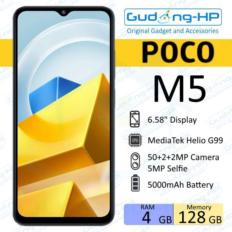 Jual Xiaomi Poco M5 4/128 Gb Garansi Resmi Di Seller Gudang-hp.com ...