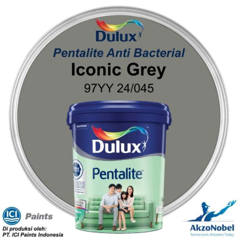 Jual Cat Dulux Pentalite 20 Lt Iconic Grey 97yy 24/045 Di Seller