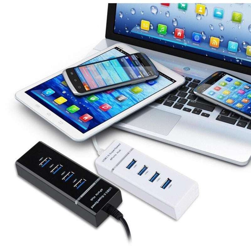 Computer Plug In Hub Jual High Speed 4 Ports Usb Hub 3.0 Adapter 5gbps For Laptop Pc ...