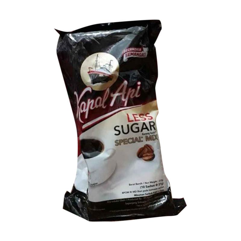 Jual Kapal Api Special Mix Kopi Less Sugar Kopi Instan [10 Sachet / 19