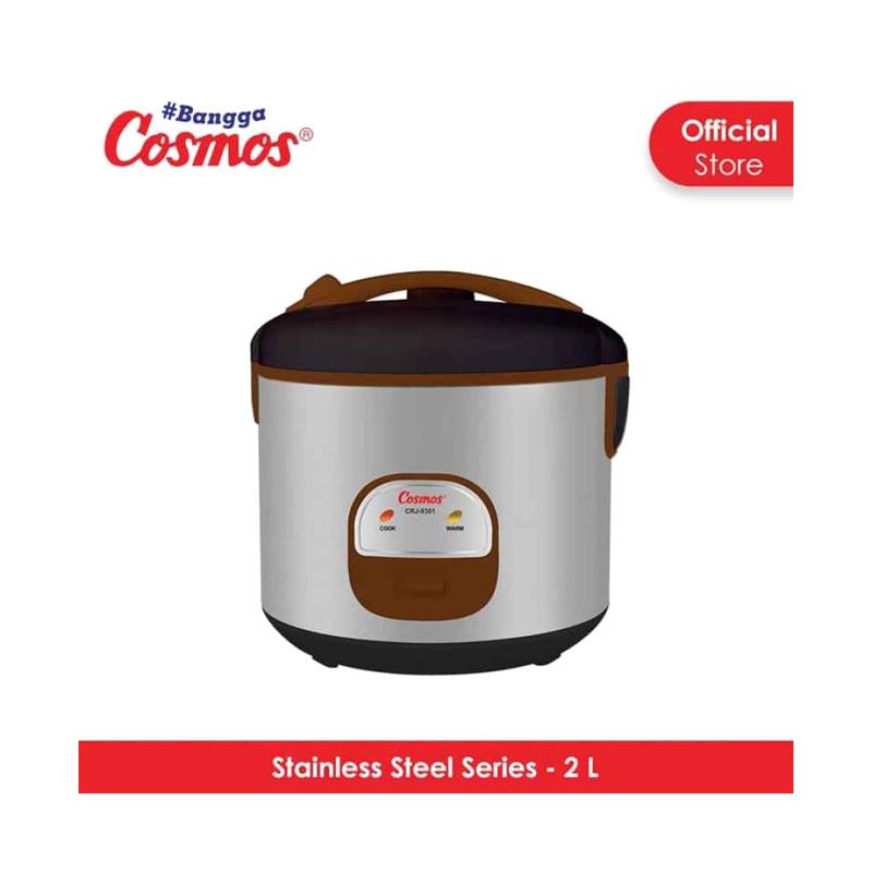Jual Cosmos CRJ9301 2L Stainless Steel Rice Cooker [BALI] di Seller