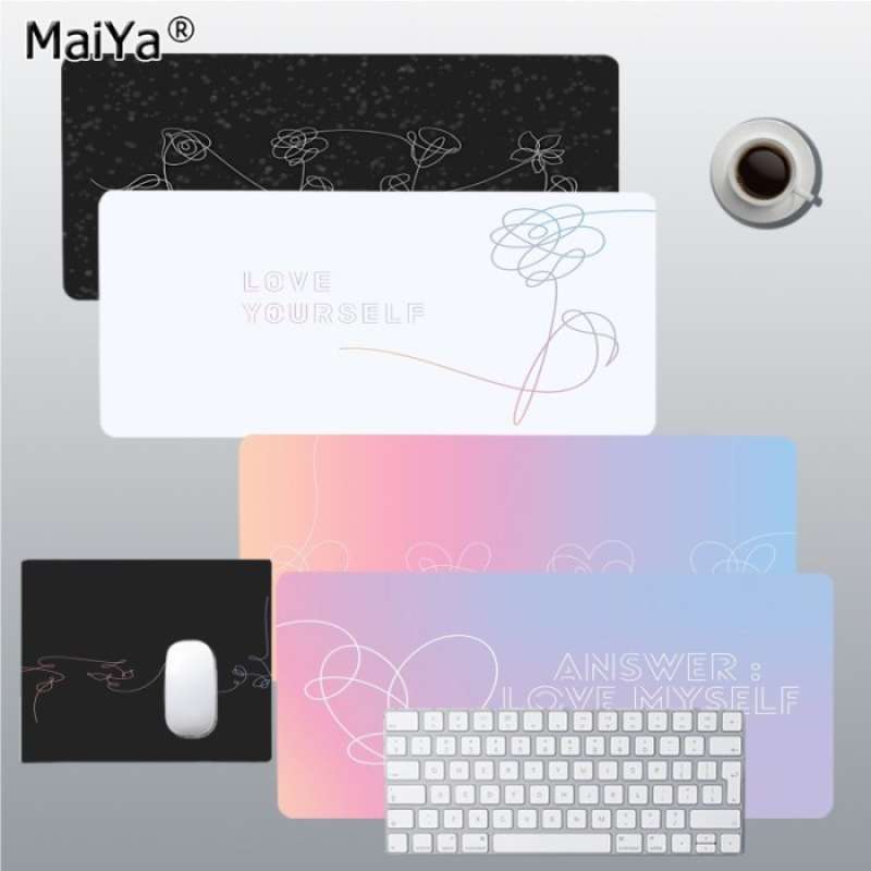 Jual Maiya Love yourself Flower kpop New Mouse Pad Super Xten di Seller Toko Riobrian Pondok
