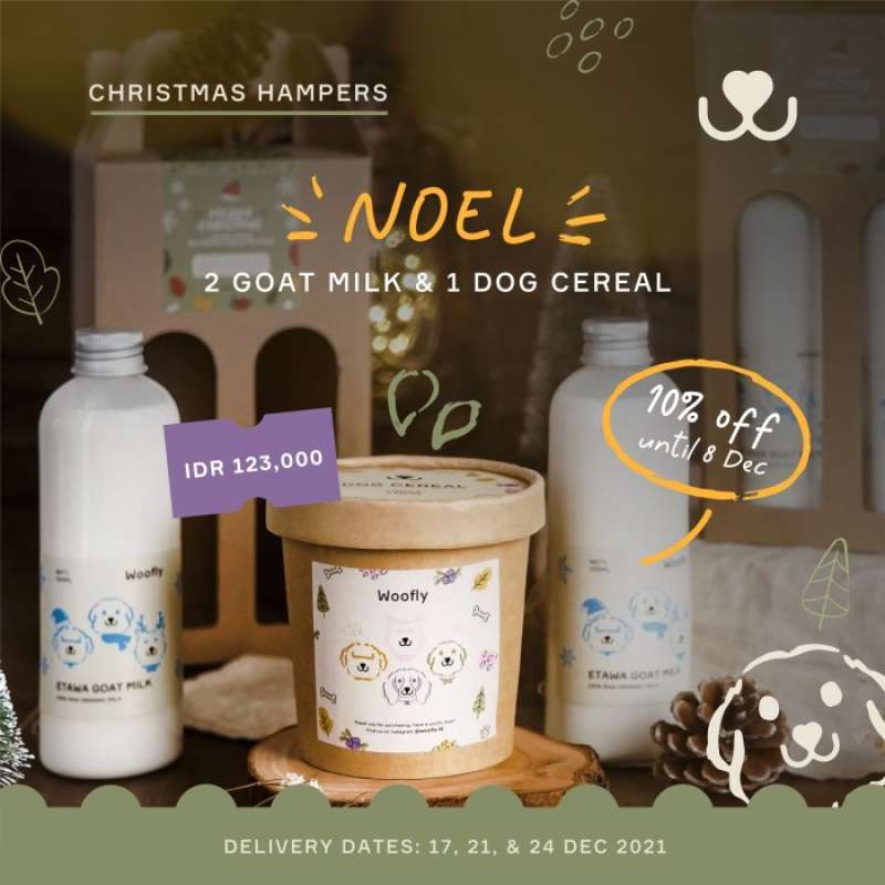Jual Woofly Christmas Hampers 2021 / Hampers Natal 2021 Untuk Anjing di