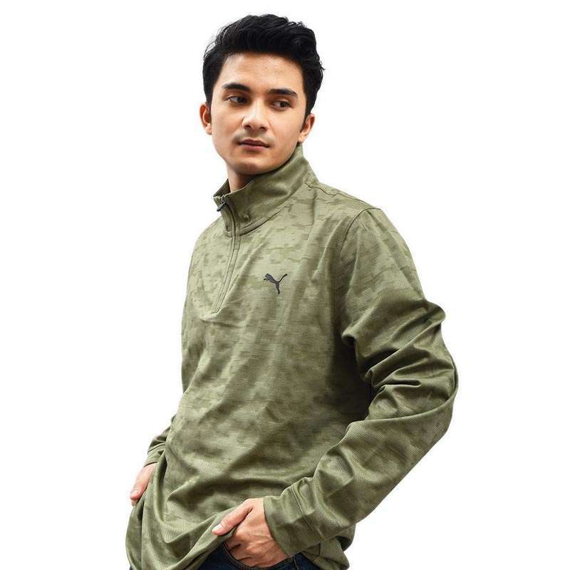Jual Puma Golf Jacket Men Alterknit Digi Camo 14 Zip Golf Pullover Di