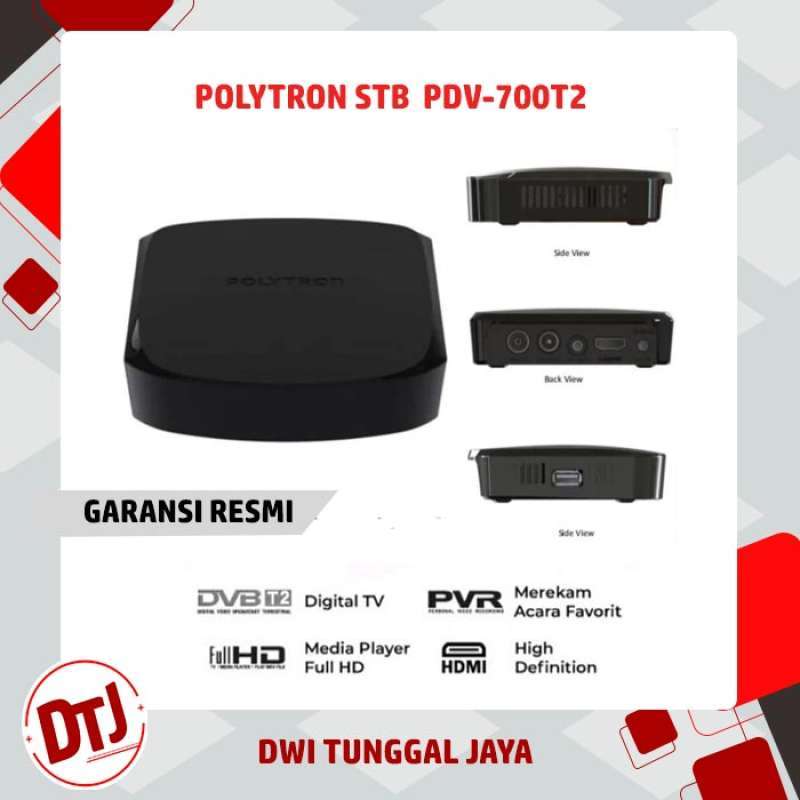 Jual STB TV Digital Polytron PDV 700T2 Set Top Box Setup Box Original