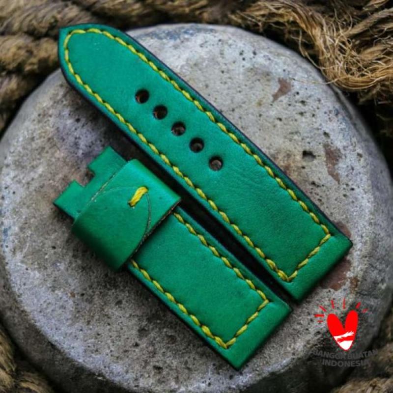 Promo Rampak Leatherworks Strap Jam Tangan Green [22 mm] Diskon 15