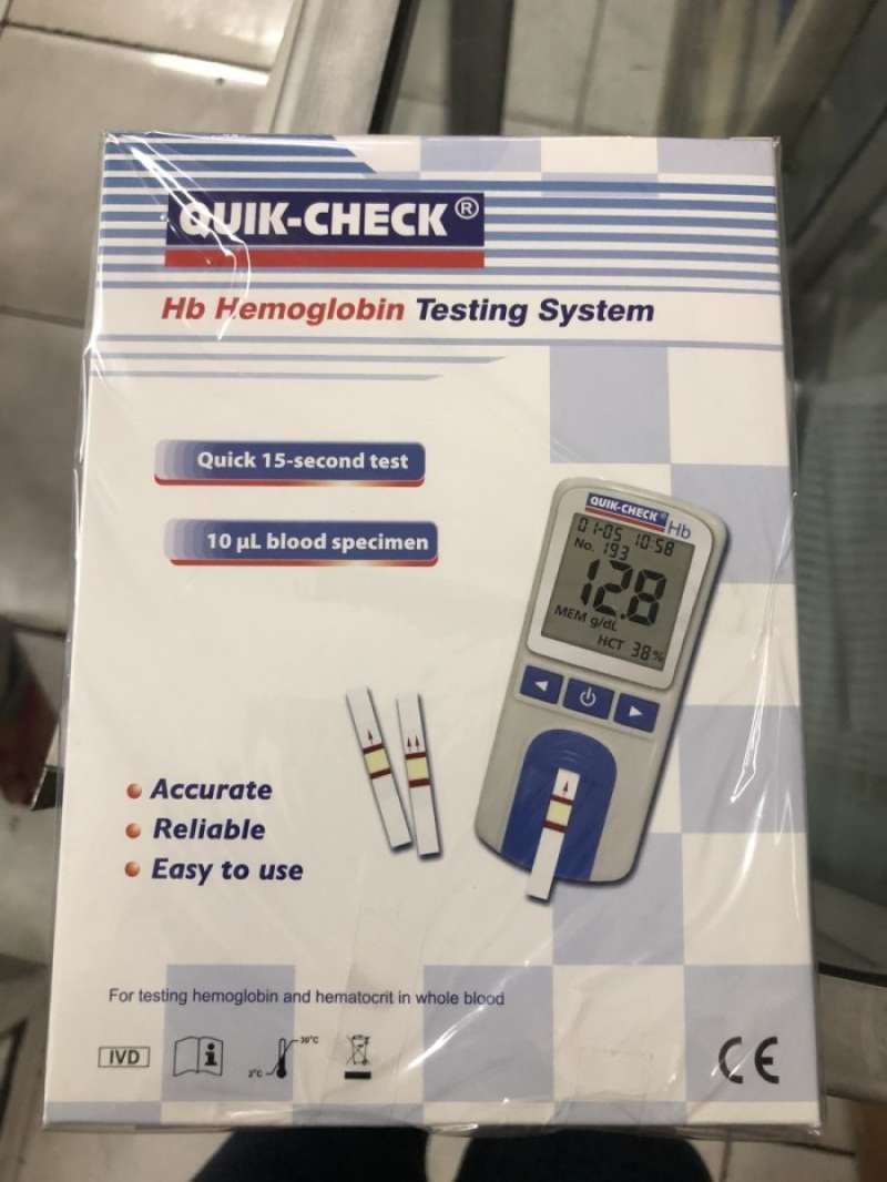 Promo Alat Quik Check HB / Quick Check Hemoglobin Test Device Diskon 23