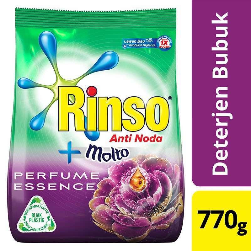 Jual Rinso Molto Deterjen Bubuk Cuci Baju 770gr - Perfume Essence Di ...
