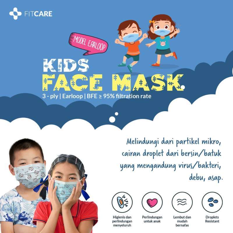 Gambar Kartun Masker Medis / Jual Masker Anak Medical Kids ...