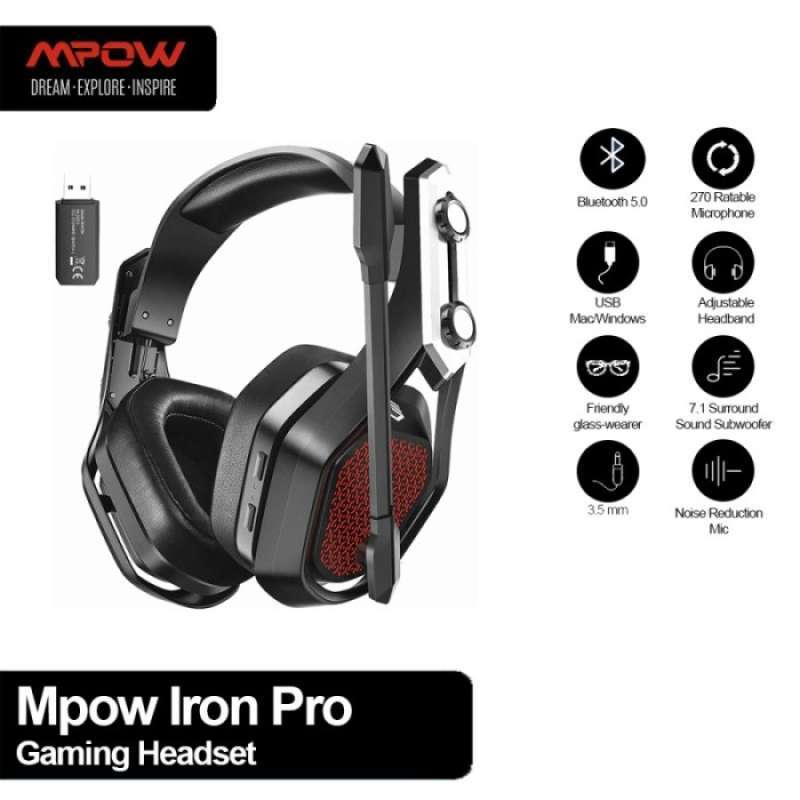 Jual Mpow Wireless Gaming Headset Original Murah - Harga Diskon Juni ...