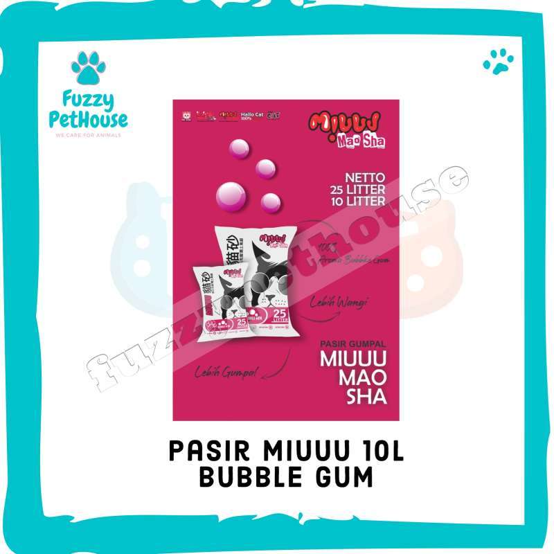 Jual EKSPEDISI Pasir Miu 10L Pasir Gumpal Bentonite Pasir Miuuu 10 L di Seller Fuzzy Pet Store