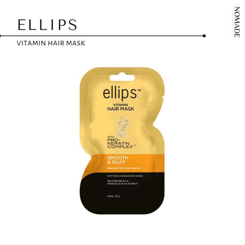 Promo Ellips Hair Mask Pro Keratin Smooth & Silky 18g / Sachet Diskon ...