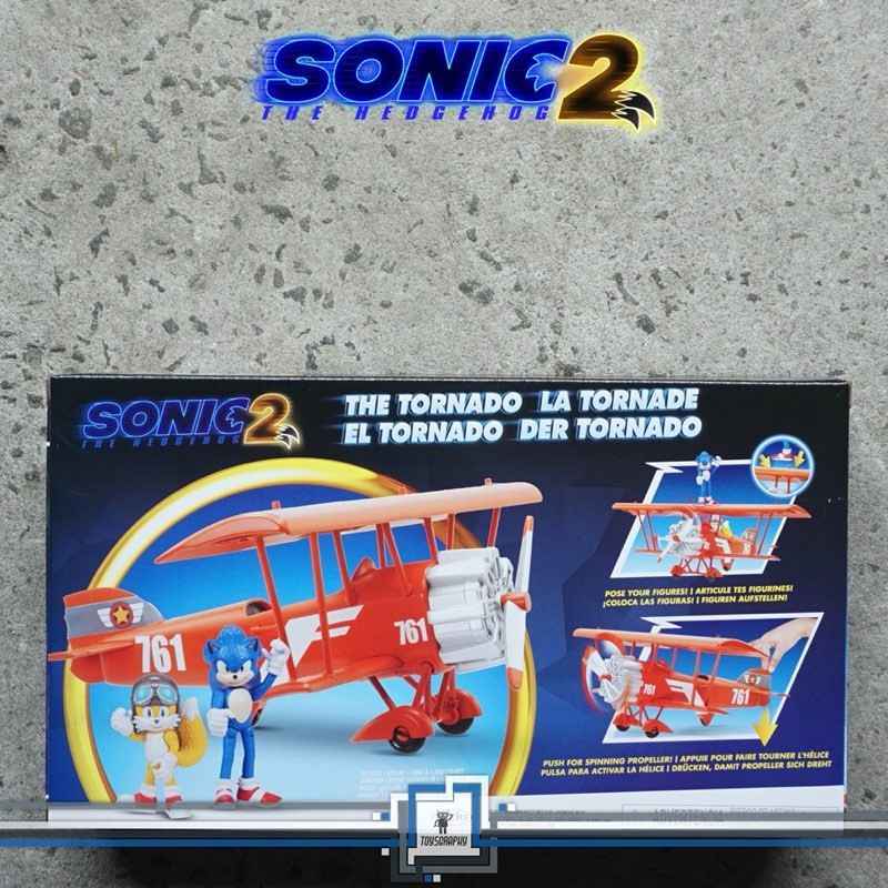 Jual Sonic The Hedgehog Movie 2 The Tornado Airplane With Sonic & Tails ...