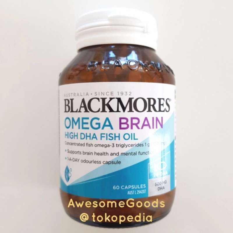 Promo Blackmores Australia Omega Brain High DHA Fish Oil 60 Capsules