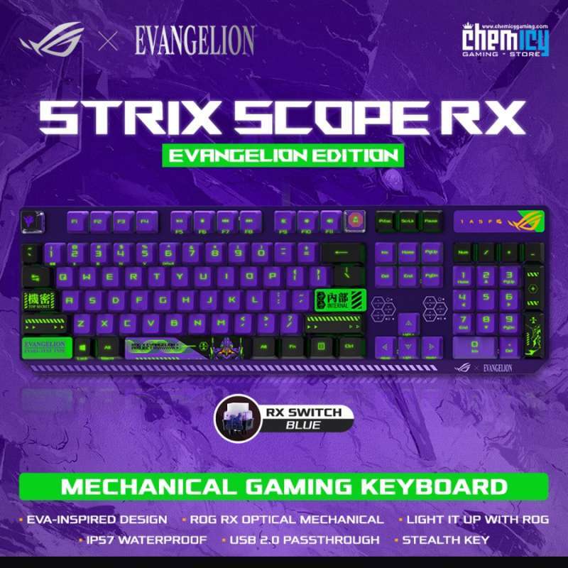 Jual Asus Rog Strix Scope Rx Eva Edition Mechanical Gaming Keyboard Di
