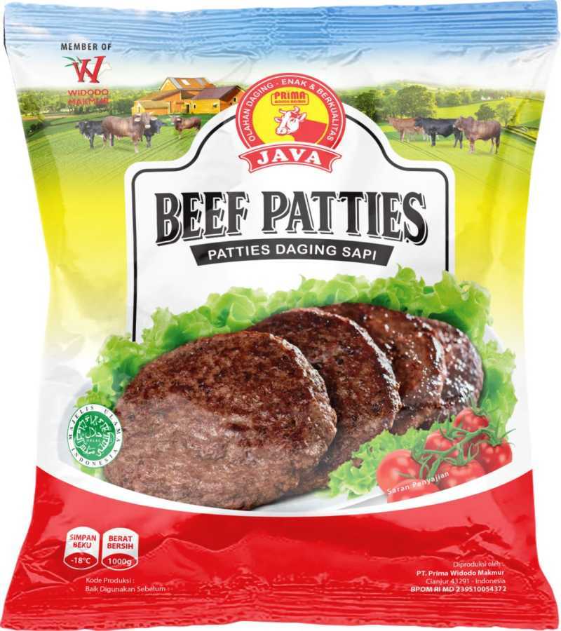 Jual Patty Sapi Java Beef Patties 500gr Isi 10pcs Halal Daging Burger