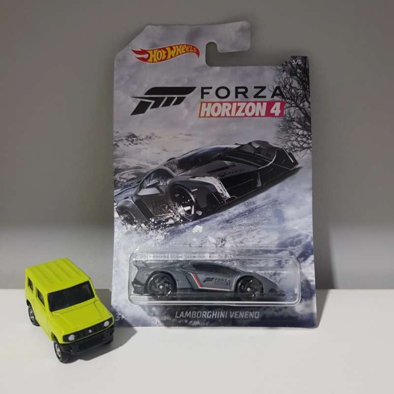 Hot Wheels Forza Horizon 4 Lamborghini Veneno Die-Cast Car - 1:64 Scale Gray Model - View #8