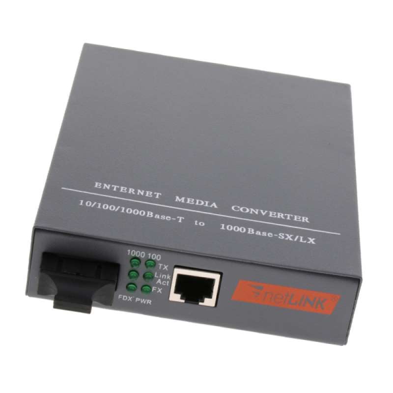 10/100m Multi-Mode Dual Fibers Sc2km Media Converter With 1 RJ45 Port - Dual Fiber Media - View #3