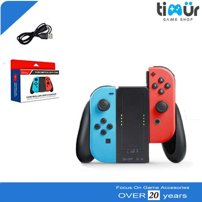 Jual Joycon Controller Grip Charger Nintendo Switch Power Bank 2000mAh