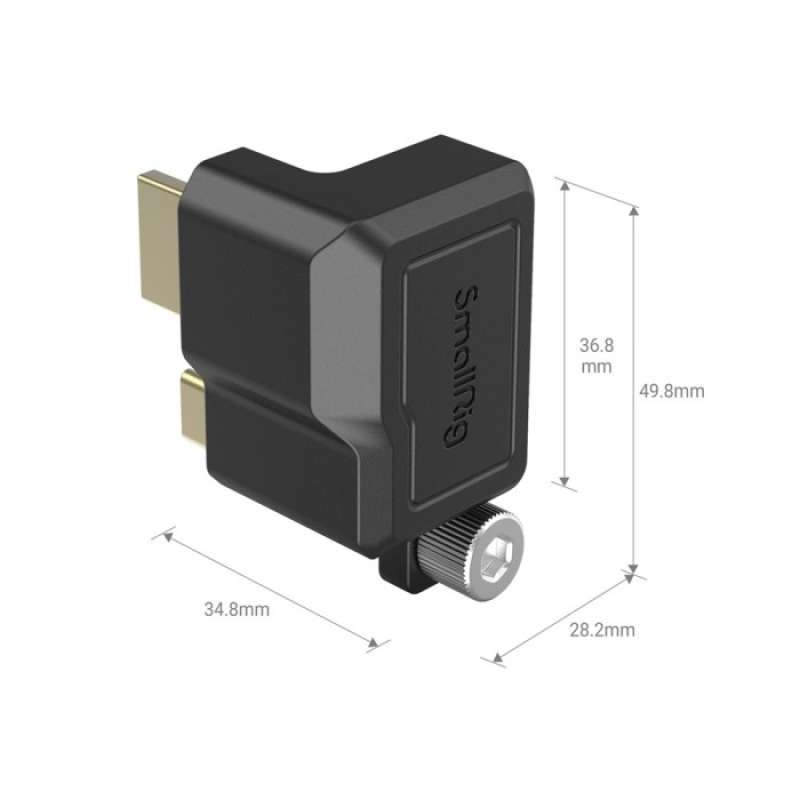 Promo SmallRig HDMI & USBC RightAngle Adapter for BMPCC 6K Pro 3289